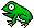 cute tiny little animated frog pixels and gifs